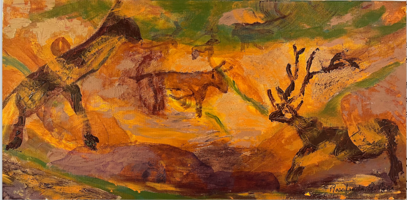 Artistic beginnings 1 by artist Rosalinda Peña